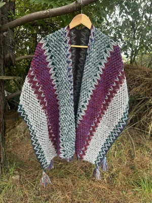 Ruana Colores Mora