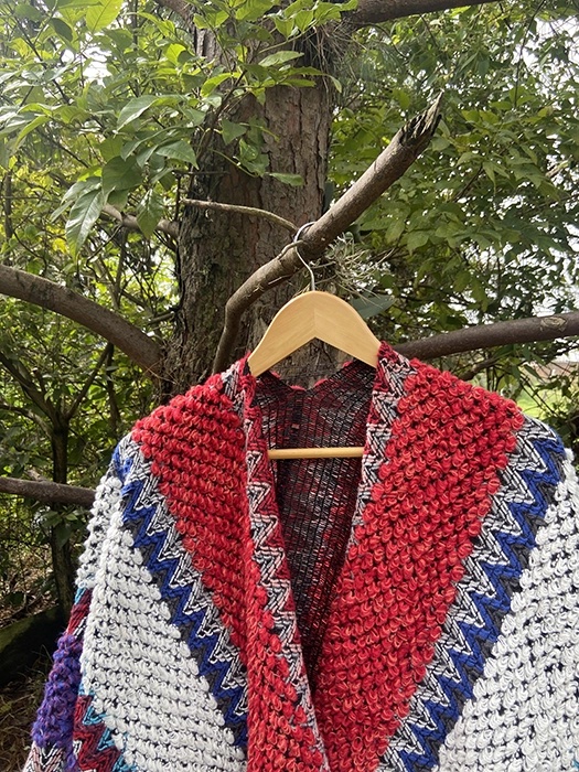 Ruana Abierta<br> Colores Fresa 3 Ruana Colores