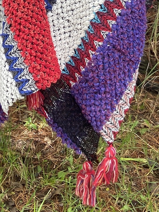 Ruana Abierta<br> Colores Fresa 2 Ruana Colores