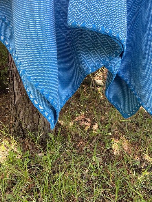 Ruana Azul<br>Clima Cálido 2 Ruana Colores