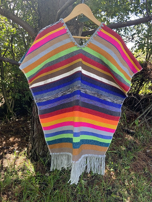Ruana Colores<br> Poncho Colorines 1 Ruana Colores