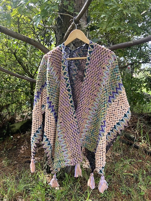 Ruana Abierta<br> Colores Curuba 1 Ruana Colores