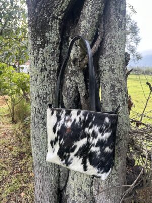 Inicio 21 Bolsa Pelo<br> de Vaca Negro